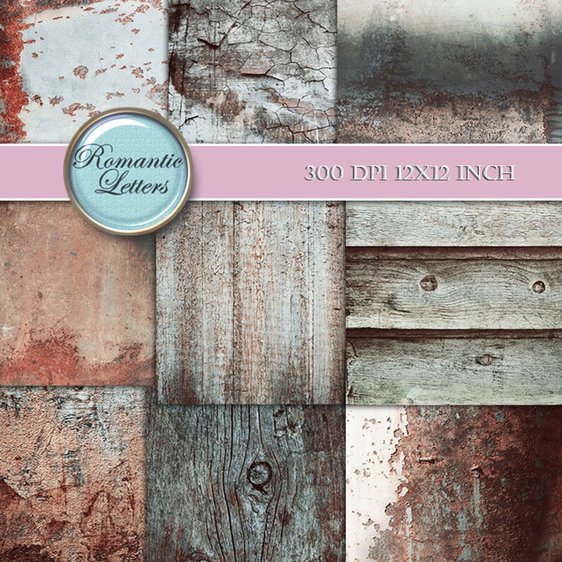 Digital Paper Rust Metal Texture Digital Photo Backdrop | Etsy