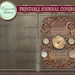 Steampunk Printable Journal Covers Industrial Digital Scrapbooking ...