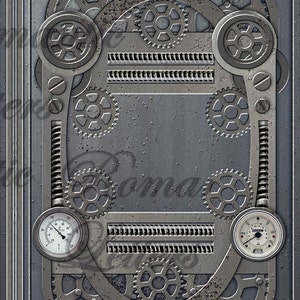 Printable Junk Journal Covers Steampunk Industrial Digital Scrapbooking ...