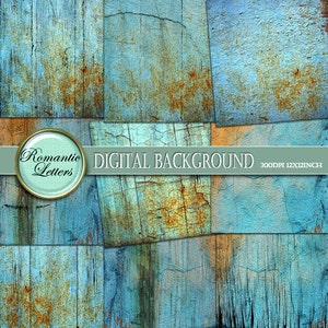 Digital scrapbook paper backgrounds digital paper pack wood digital paper scrapbook background Shabby Chic wedding newborn photo backdrop