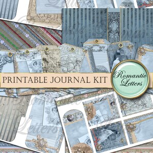 Printable Journal Kit Digital Printable Collage Sheet Printable Journal ...