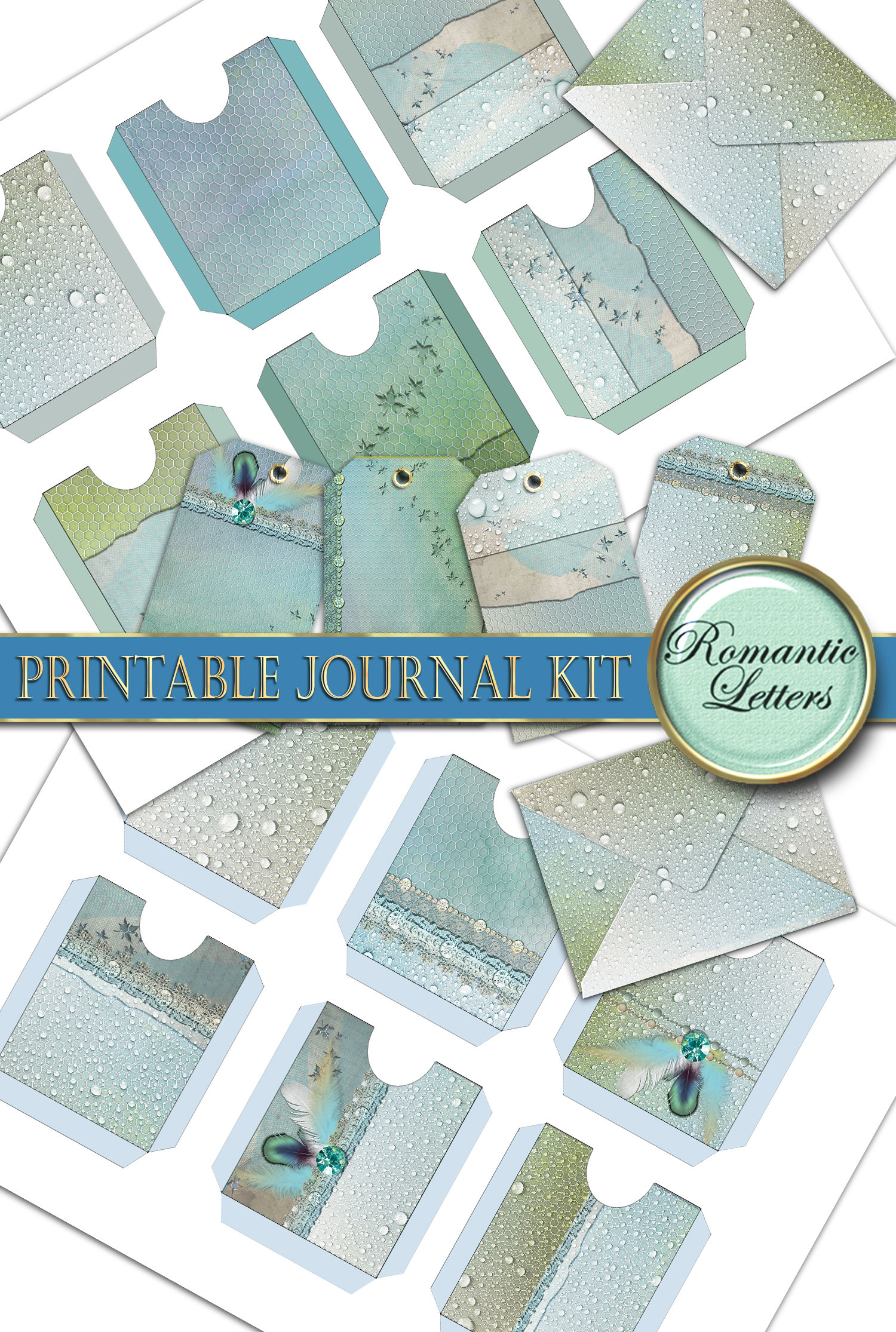 Printable Journal Pages A4 Printable Scrapbook Kit Paper - Etsy