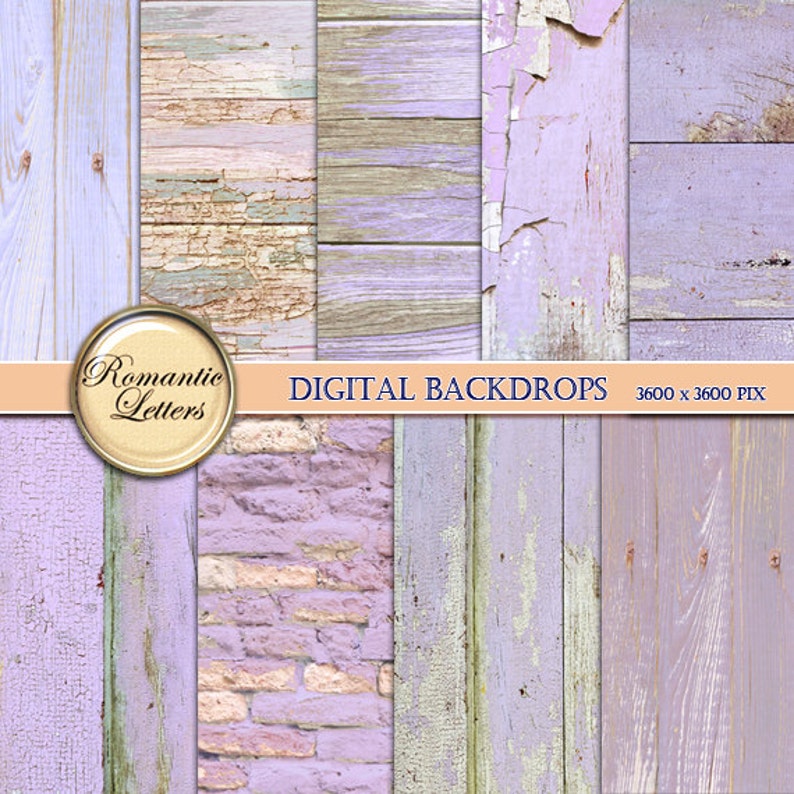 SALE digital paper wood digital scrapbook paper pack Shabby Etsy