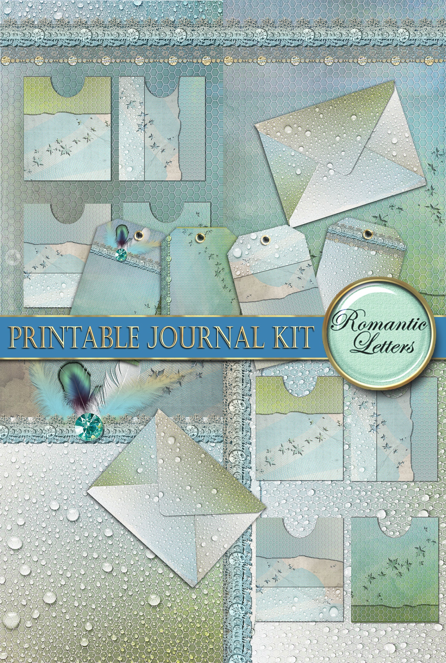 Printable Journal Pages A4 Printable Scrapbook Kit Paper - Etsy