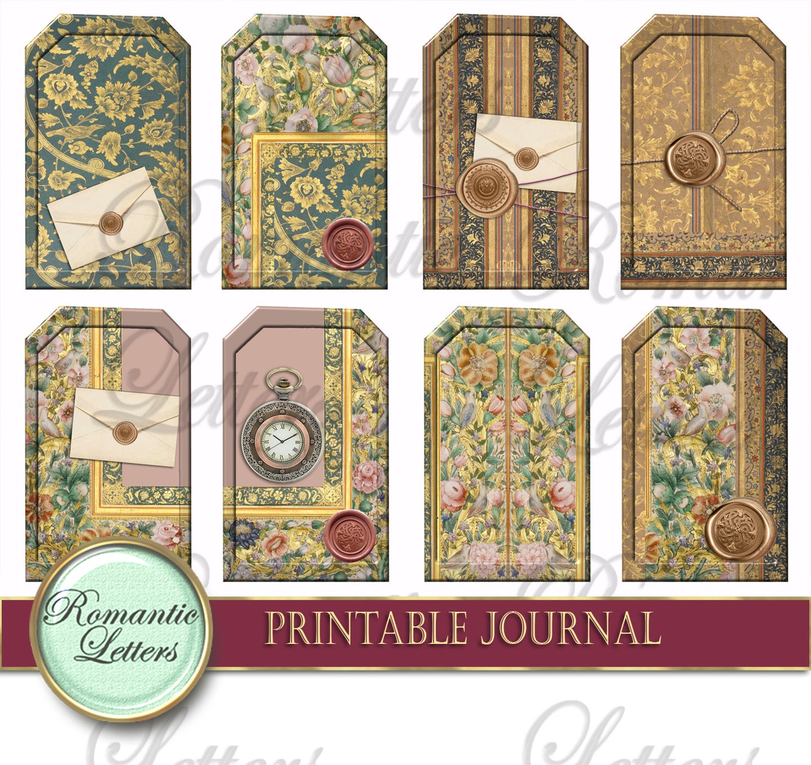Printable Junk Journal Pages Printable Junk Journal Paper - Etsy