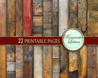 Digital paper Rustic Wood texture background scrapbook paper pack old dark wood planks digital backdrop newborn digital download