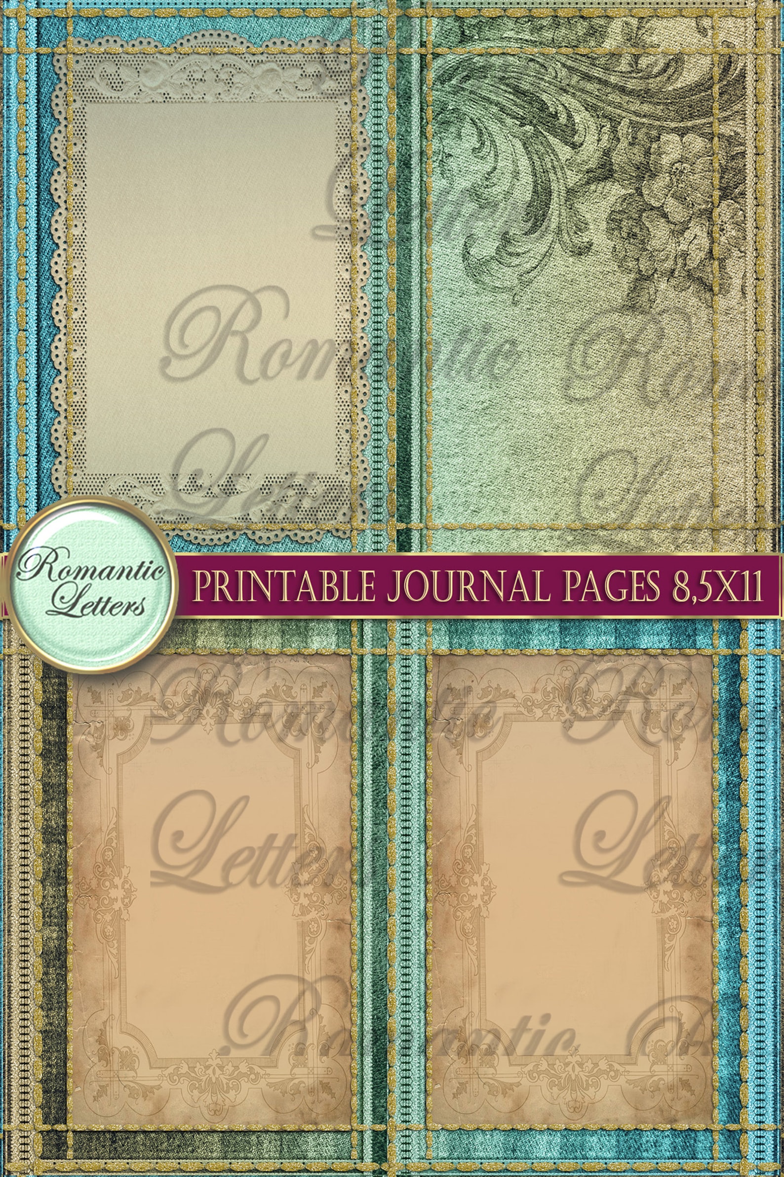 Printable Junk Journal Pages Printable Junk Journal Paper - Etsy