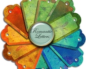 Summer Printable Gift Tags: kids party, Colorful Paper Crafts, scrapbook Embelishment, Product Tags (Digital)