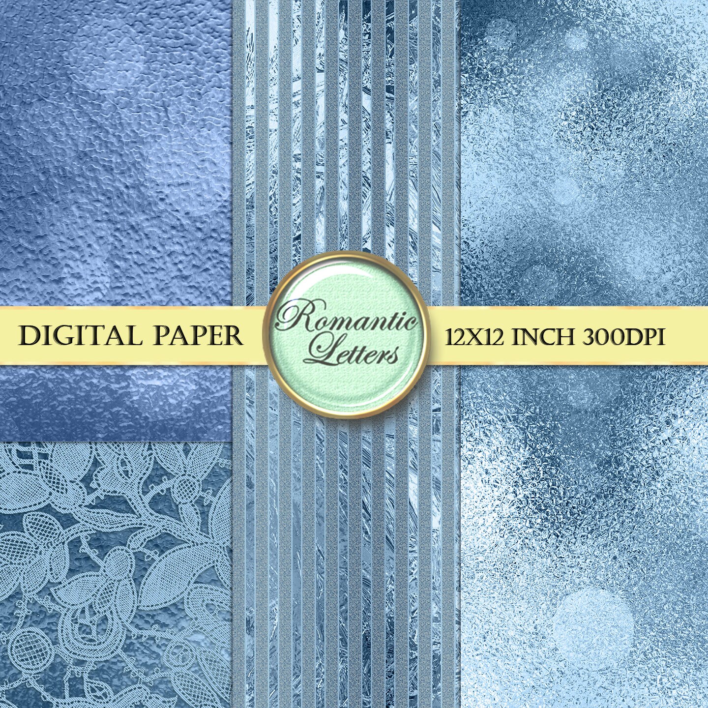 Baby Boy Digital Paper 8,5 x 11 scrapbook paper blue Texture 12 prin By  DigitalPrintableMe