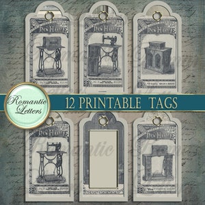 Printable Tags for Handmade Items Tags Printable Gift Tags Printable Bookmark Hang Tags ...