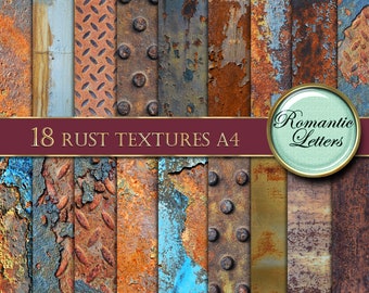 Digital paper pack Rust texture  grunge digital photography backdrop digital background rusted metal texture download industrial background