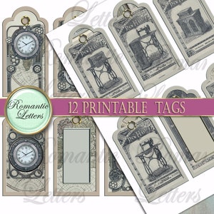 Printable Tags for Handmade Items Tags Printable Gift Tags Printable Bookmark Hang Tags ...