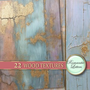 Pastel Wood digital texture Printable scrapbook paper background Photography backdrop shabby chic image 10