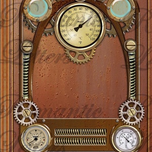 Steampunk Printable Journal Covers Industrial Digital Scrapbooking ...