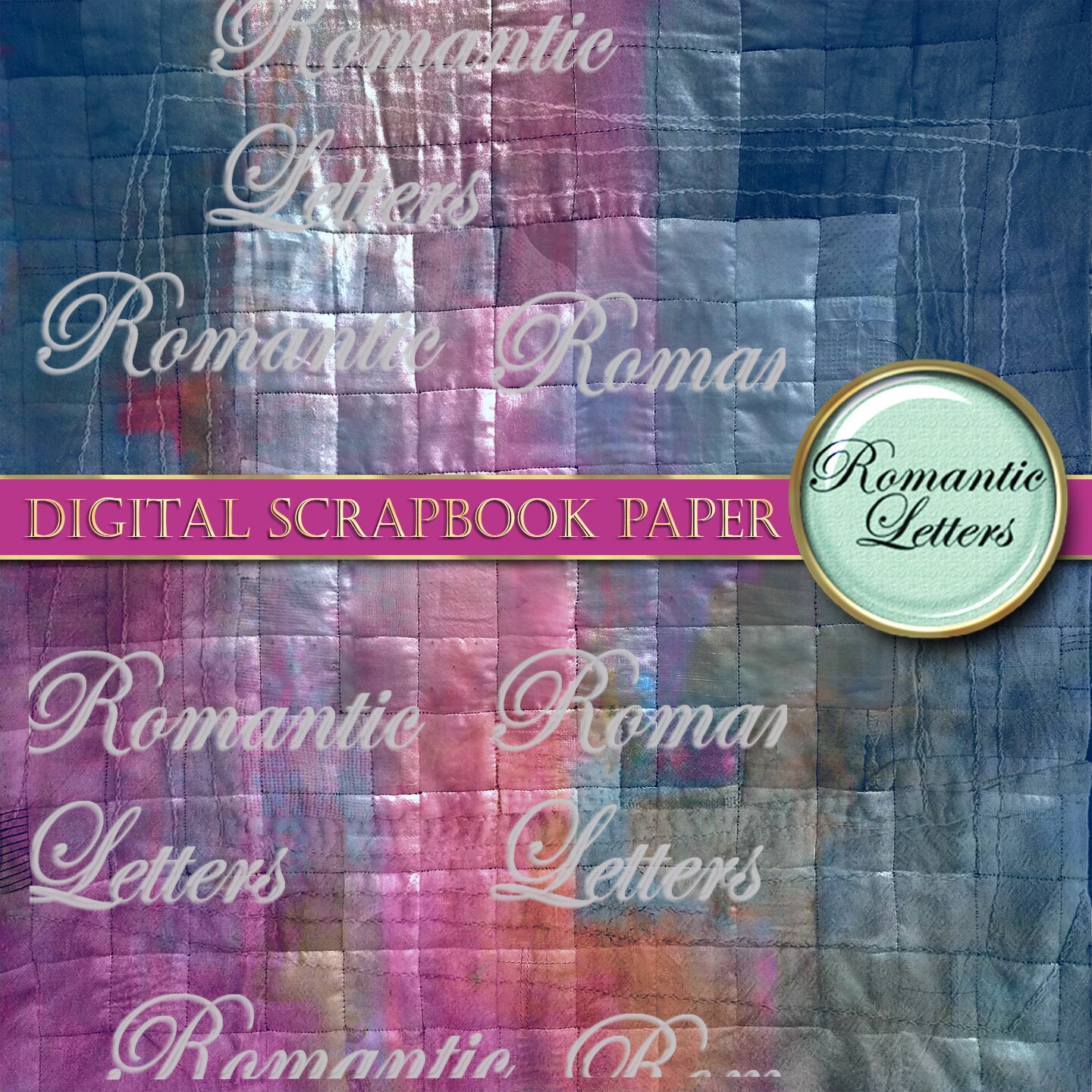 Digital Printable Scrapbook Paper Pack Background Download Fabric ...