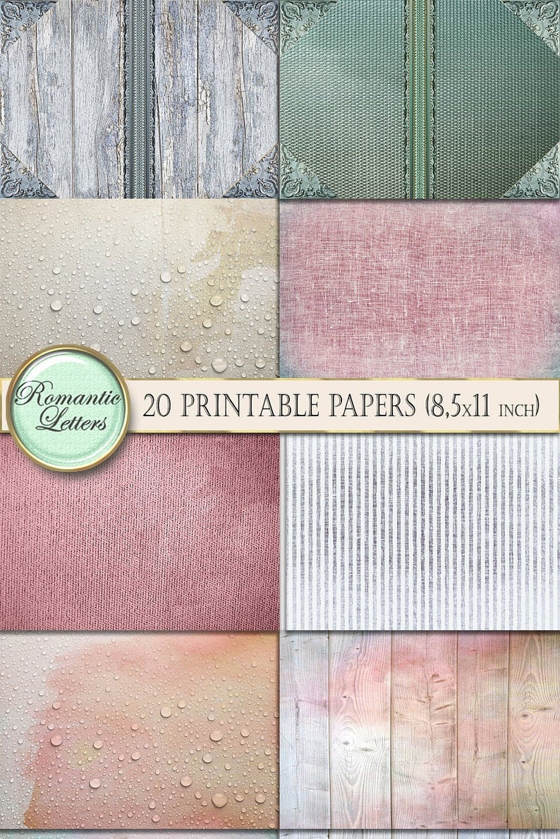 Printable Junk Journal Printable Paper Craft A4 8.5x11 - Etsy