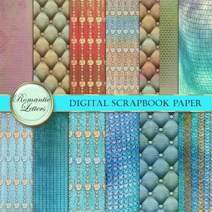 Album de scrapbooking imprimable numérique papier journal indésirable imprimable papier artisanal imprimable photographie numérique toile de fond fond capitonné