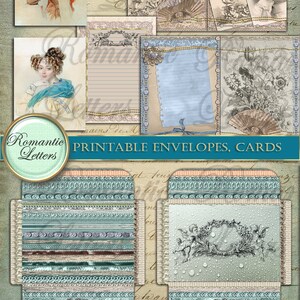 Printable Vintage Envelopes Printable Photo Cards Printable Card ...