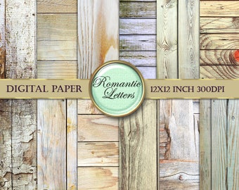 Digital Paper white Wood  Digital Scrapbook Paper Pack Wood Texture Shabby Chic wedding  photo backdrop wood digital backdrop background