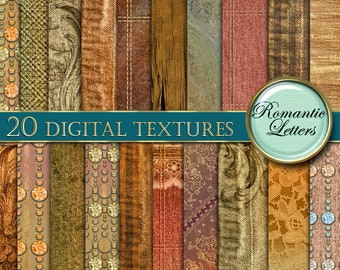 Orange Linen texture digital paper pack digital scrapbook background paper printable paper orange vintage background burlap fabric download