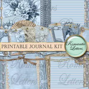 Printable Journal Kit Digital Printable Collage Sheet Printable Journal ...