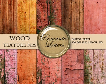 Digital paper Wood backgrounds digital printable scrapbook Paper pack grain texture wood digital newborn photo backdrop old red wood grunge