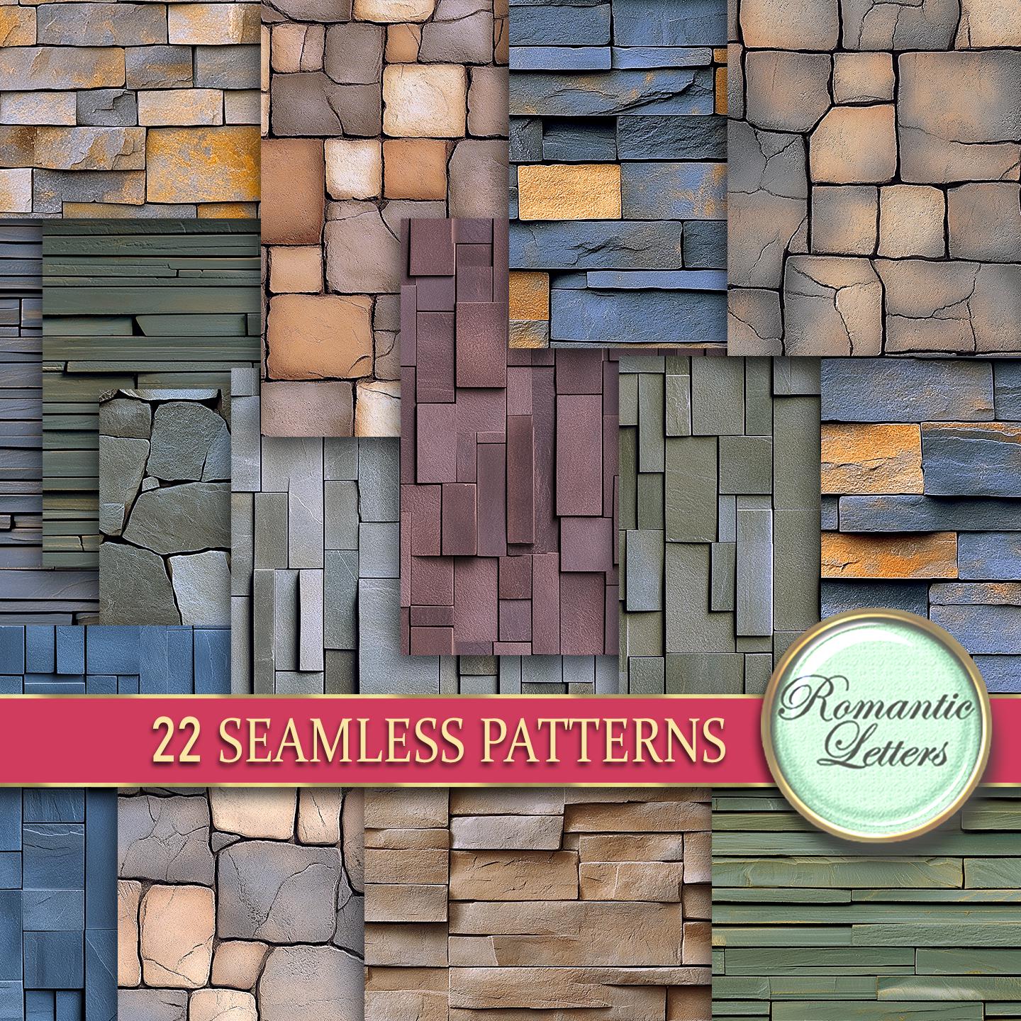 Brick Wall Texture Digital Paper Pack Minimalist Scrapbook Background ...
