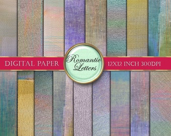 Linen texture Digital paper pack Digital Scrapbook Paper vintage digital background paper vintage linen digital Shabby chic printable paper