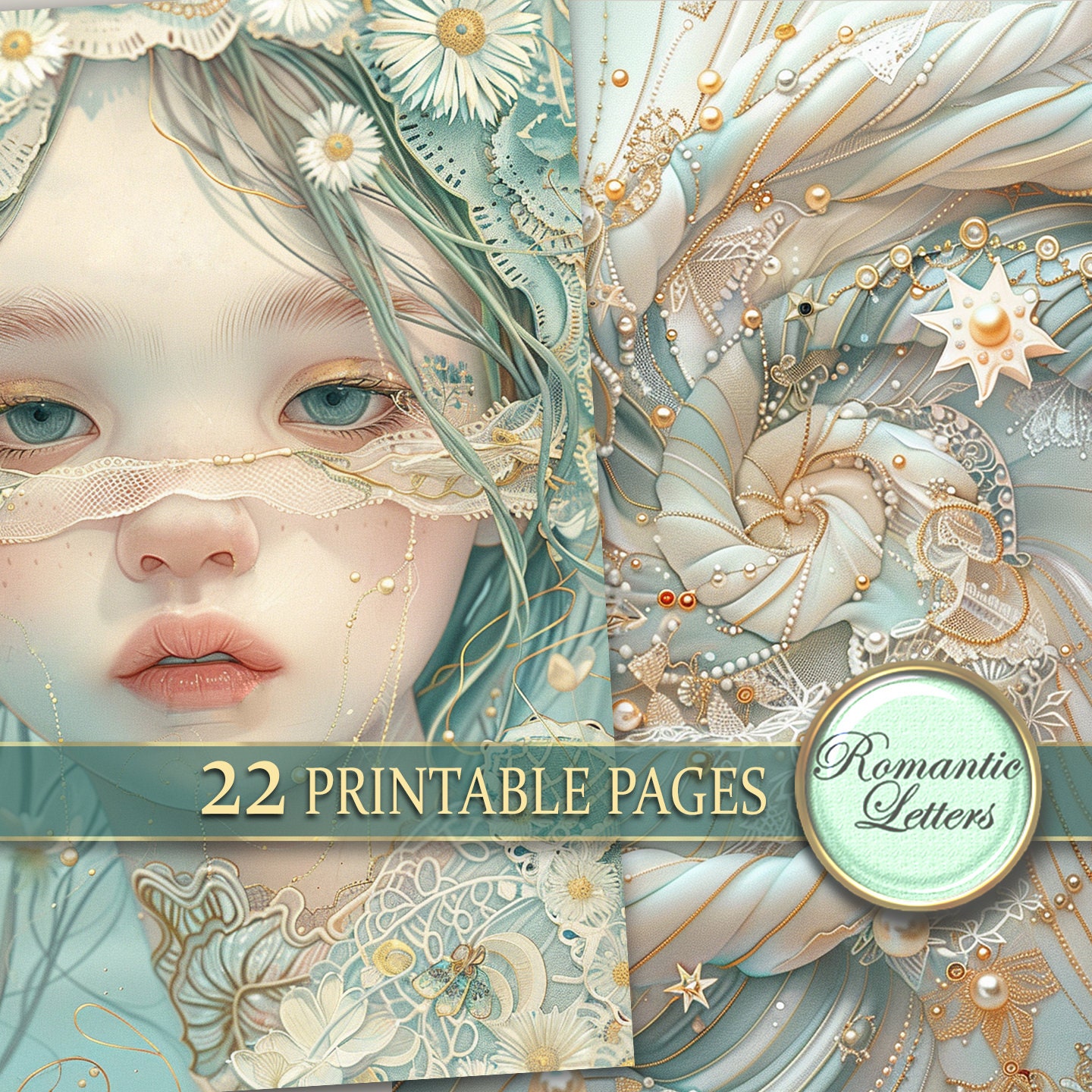 Printable Digital Junk Journal Pages Newborn Baby Scrapbook Paper Pack ...