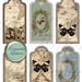 Digital Printable Gift Tags Shabby Chic Digital Printable Bookmark ...