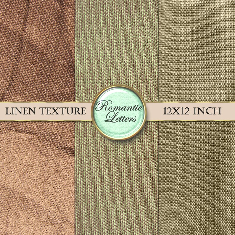 Peut inclure: Trois &eacute;chantillons de tissu, chacun avec une texture et une couleur diff&eacute;rentes. Les &eacute;chantillons sont &eacute;tiquet&eacute;s "Linen Texture", "Romantic Letters" et "12X12 Inch".