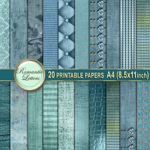 Digital paper linen texture digital scrapbooking linen background paper pack digital linen texture digital scrapbook paper fabric pattern image 4