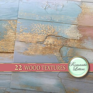 Pastel Wood digital texture Printable scrapbook paper background Photography backdrop shabby chic image 4