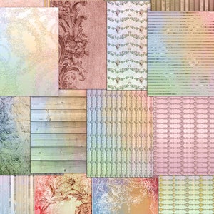 Vintage Printable Paper Pack Digital Scrapbook Background Paper Digital ...