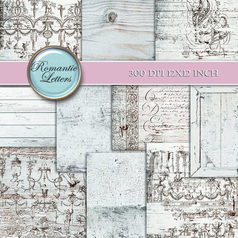 Wedding Digital Paper Digital Scrapbook Paper Pack Wedding Etsy