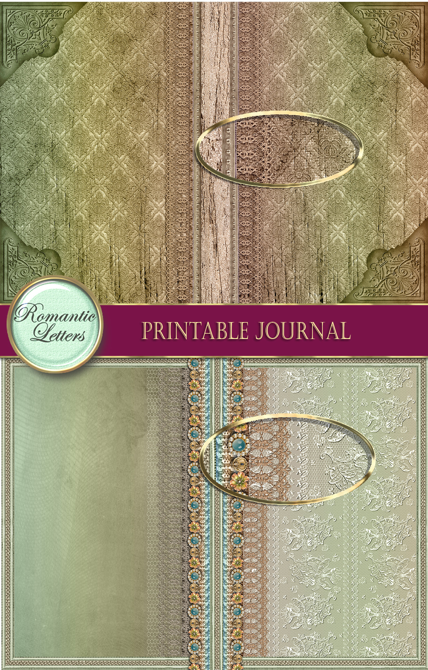 Printable Junk Journal Kit Vintage Digital Printable Journal | Etsy