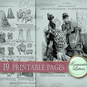 Digital Paper Pack Scrapbook Background Paper Digital Printable Journal