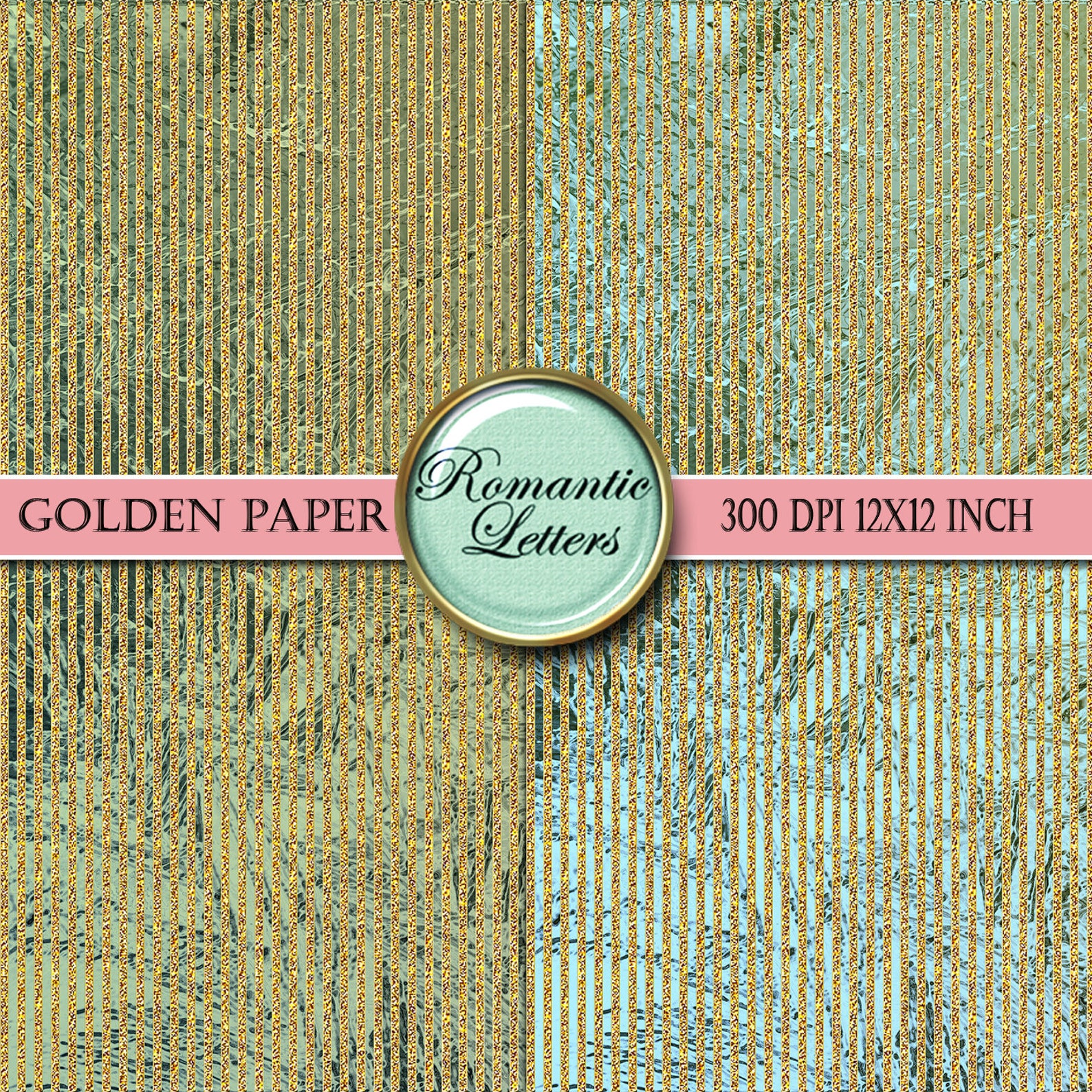 Gold Glitter Digital Paper Gold Digital Scrapbook Paper Pack Etsy