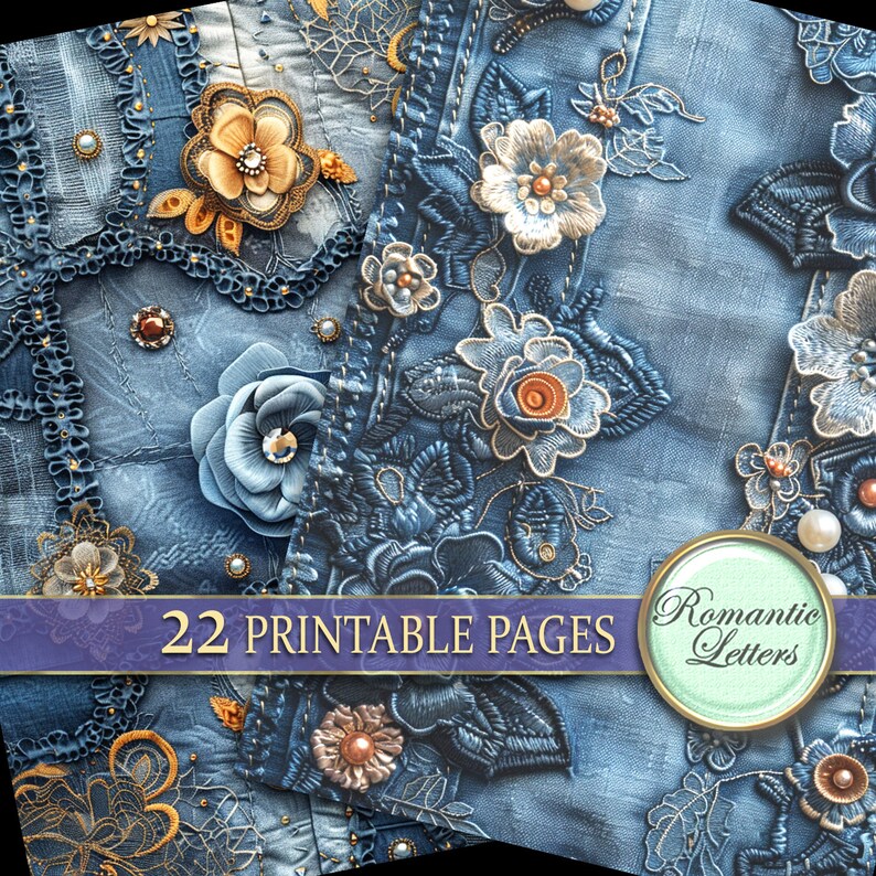 Digital Printable Scrapbook Paper Pack Junk Journal Paper Patchwork ...