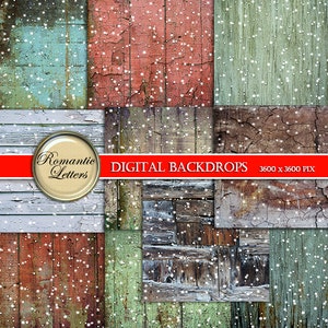 Christmas digital paper pack Christmas printable scrapbook paper pack scrapbook Christmas paper snow digital paper winter digital background