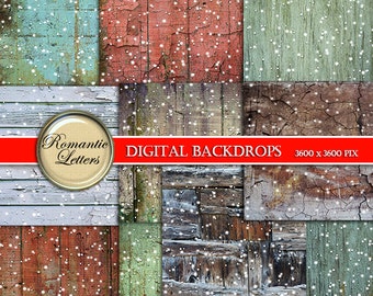 Christmas digital paper pack Christmas printable scrapbook paper pack scrapbook Christmas paper snow digital paper winter digital background