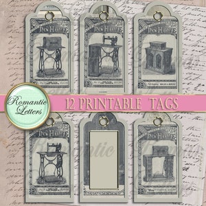 Printable Tags for Handmade Items Tags Printable Gift Tags Printable Bookmark Hang Tags ...