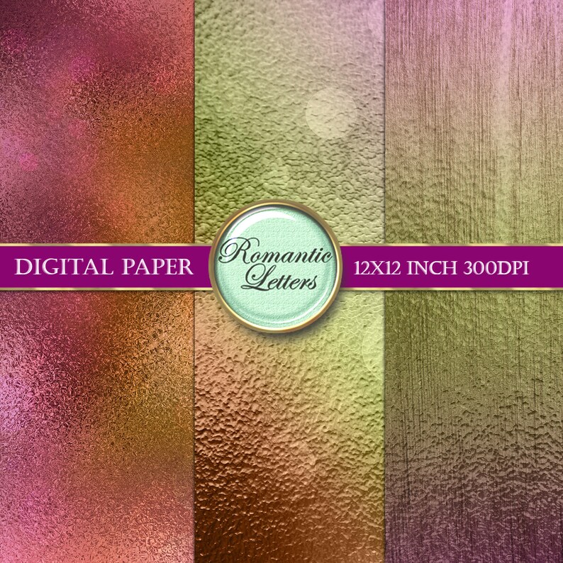 Digital scrapbook pages 12x12 scrapbook background paper digital scrapbook album paper digital paper gold foil vintage paper gold download