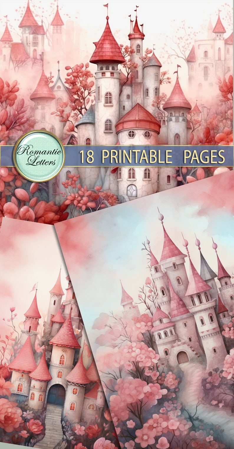 Printable Decoupage Paper Floral Digital Scrapbook Album Paper Fairy ...