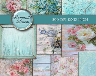 Shabby Chic Digital Scrapbook Paper Shabby Chic digital scrapbook background paper Shabby Chic digital scrapbook background paper rose paper