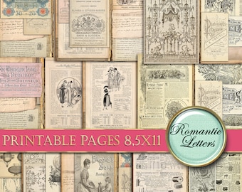 Old Book Pages - Etsy