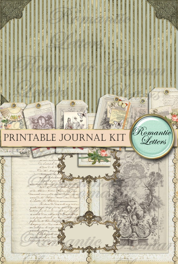 Book Paperie for Crafting, Junk Journal Supplies, Antique and