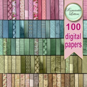 Digital paper linen texture digital scrapbooking linen background paper pack digital linen texture digital scrapbook paper fabric pattern image 1