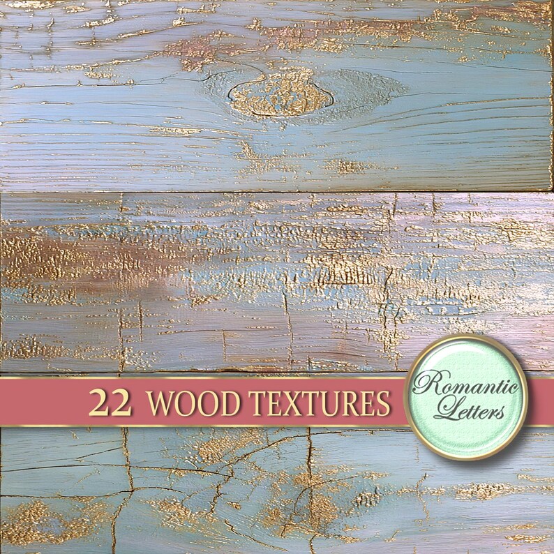 Pastel Wood digital texture Printable scrapbook paper background Photography backdrop shabby chic image 16