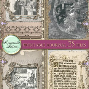 Printable Junk Journal Kit Victorian Digital Scrapbooking Victorian ...